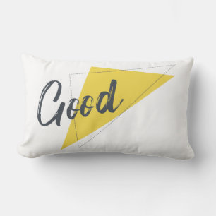 Modern, vibrant, bold graphic design of Good Lumbar Pillow