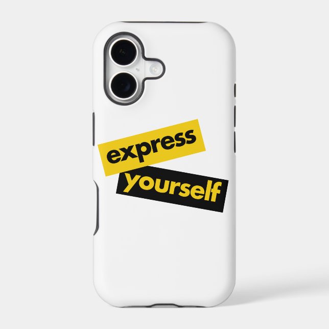Modern, vibrant, bold graphic of Express Yourself (Back)