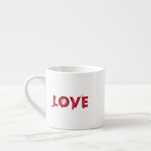 Modern, vibrant, cool, trendy design of Love Espresso Cup
