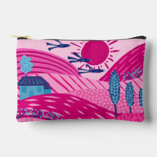 Modern Vibrant Dreamscape Accessory Pouch