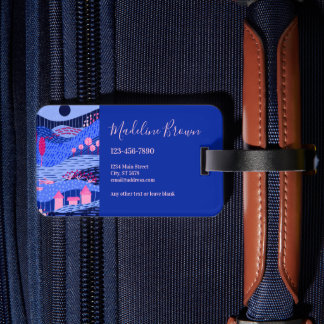 Modern Vibrant Dreamscape Luggage Tag