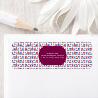 Modern Vibrant Flower Power Wedding Pattern,