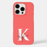 Modern Vibrant Personalized Monogram Name