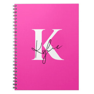 Modern Vibrant Personalized Monogram Name - Notebook