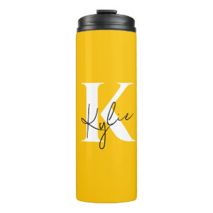 Modern Vibrant Personalized Monogram - Thermal Tumbler