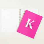 Modern Vibrant Personalized Name Monogram -  Planner<br><div class="desc">Stay organized in style with this Modern Vibrant Personalized Planner, featuring a bold, energetic colour palette and a sleek, minimalist name or monogram design. Whether you're managing work, school, goals, or daily life, this planner brings colour and clarity to your routine. Customize it with your name or initials for a...</div>