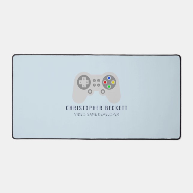 Modern Video Game Developer, Designer Desk Mat (Front)