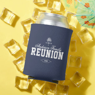 Modern Vintage Beach Matching Family Reunion Can Cooler