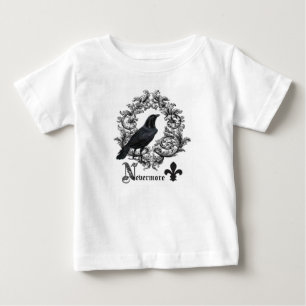 modern vintage black halloween crow baby T-Shirt