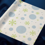Modern Vintage Blue and Green Christmas Pattern Wrapping Paper<br><div class="desc">Modern Vintage Blue and Green Christmas Pattern Wrapping Paper</div>