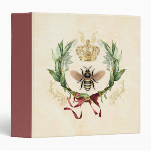 Modern Vintage Botanical Queen Bee Binder