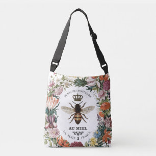 MODERN VINTAGE BOTANICAL QUEEN BEE CROSSBODY BAG