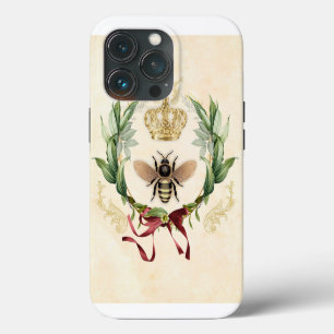 Modern Vintage Botanical Queen Bee iPhone 13 Pro Case