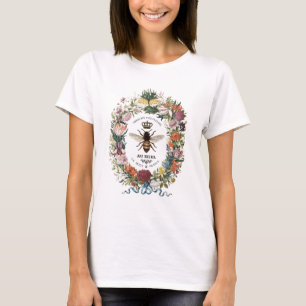 MODERN VINTAGE BOTANICAL QUEEN BEE T-Shirt