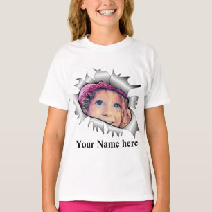 Modern Vintage Custom photo in a hole T-Shirt