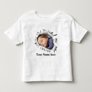 Modern Vintage Custom photo in a hole Toddler T-shirt