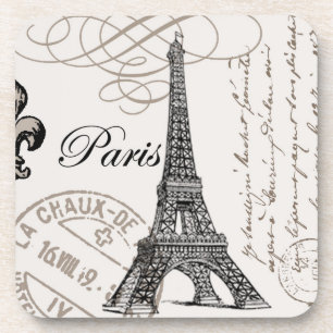modern vintage Eiffel Tower Coaster