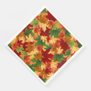 Modern Vintage Floral Paper Dinner Napkins