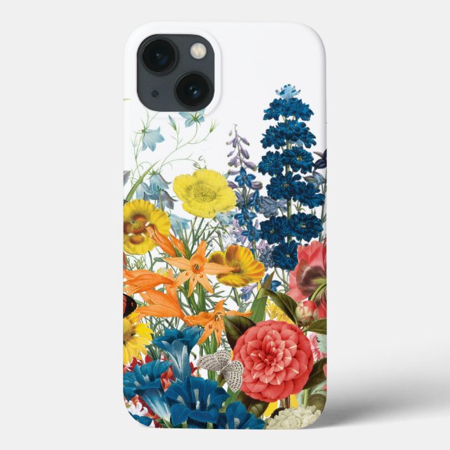 modern vintage flowers Case-Mate iPhone case (Back)