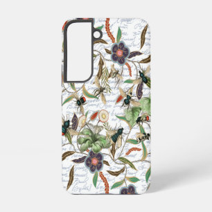 Modern Vintage French Bees & Flowers Samsung Galaxy Case