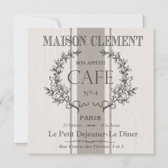 modern vintage french cafe (Front)