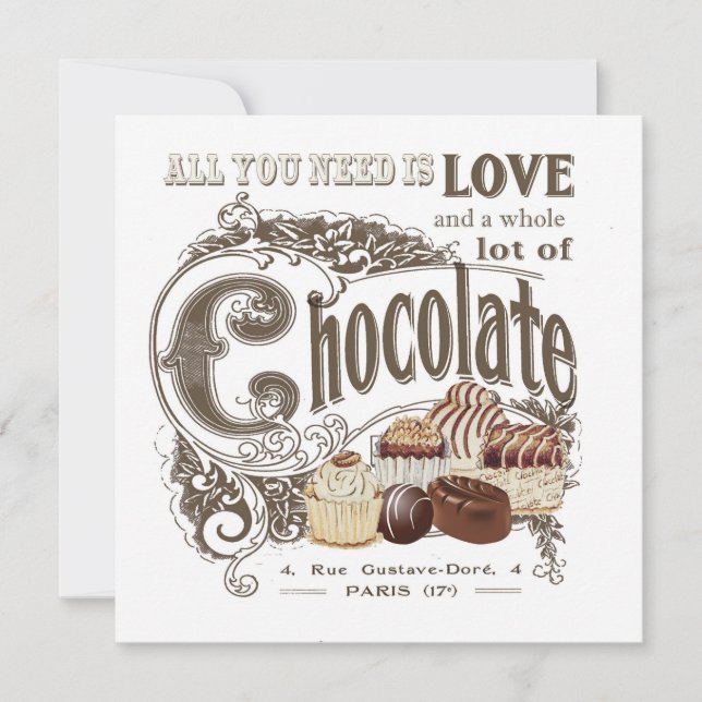 modern vintage french chocolates (Front)