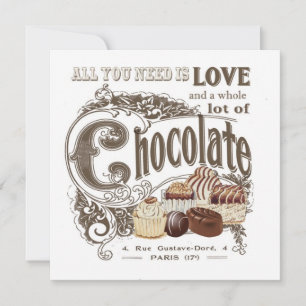 modern vintage french chocolates