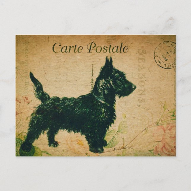 Modern Vintage French collage Postcard (Front)