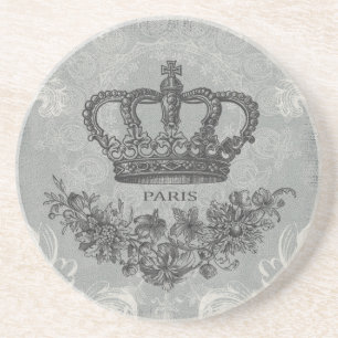 modern vintage french crown coaster