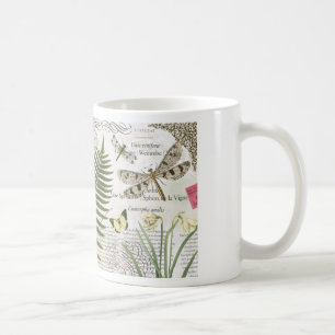 modern vintage french dragonfly coffee mug