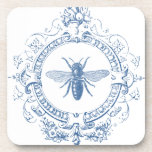 Modern Vintage French farmhouse bee Coaster<br><div class="desc">Modern Vintage French farmhouse bee</div>