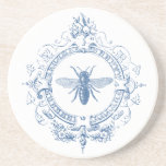 Modern Vintage French farmhouse bee Coaster<br><div class="desc">Modern Vintage French farmhouse bee</div>