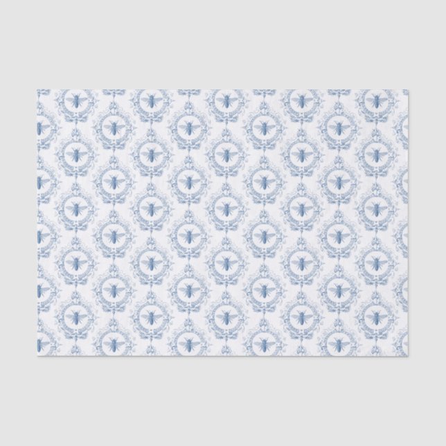 Modern Vintage French farmhouse bee Tissue Paper (Front)