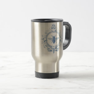 Modern Vintage French farmhouse bee Travel Mug