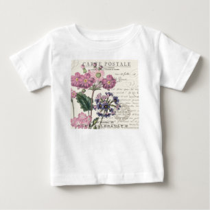 modern vintage french lavender floral baby T-Shirt