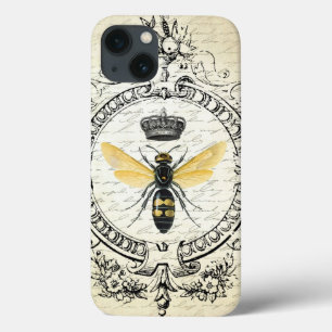 modern vintage french queen bee iPhone 13 case