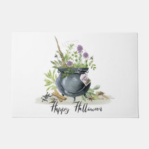 Modern Vintage Halloween cauldron recipe 1 Doormat