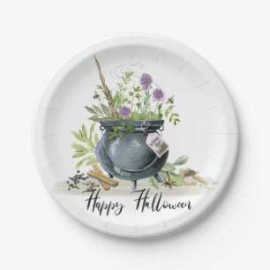 Modern Vintage Halloween cauldron recipe 1 Paper Plate