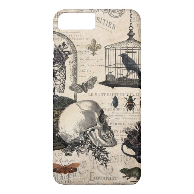 Modern Vintage Halloween Garden Case-Mate iPhone Case (Back)