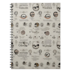 modern vintage halloween notebook