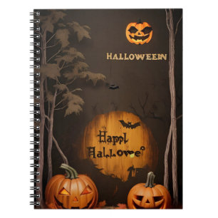 modern vintage halloween notebook