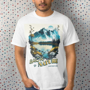 Modern vintage illustration Cool text effect White T-Shirt