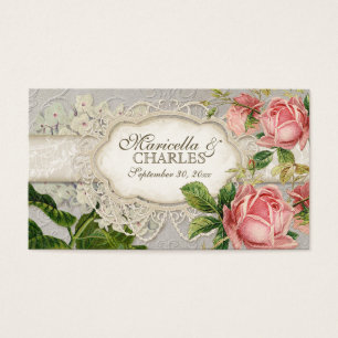 Modern Vintage Lace Tea Stained Hydrangea n Roses