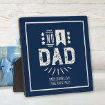 Modern Vintage Navy Blue Cream Best Father's Day  Plaque<br><div class="desc">Celebrate Dad with Our Heartfelt Father's Day Card! Show your dad how much he means to you with our specially designed Father's Day plaque. Featuring the quotes "No.1 Dad", this card is the perfect way to express your appreciation and love. Make this Father's Day unforgettable with a plaque that truly...</div>