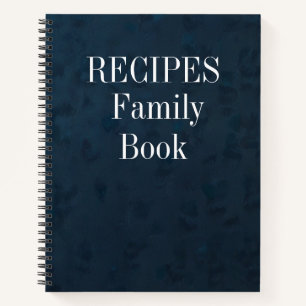 Modern Vintage Personalized Recipe Notebook