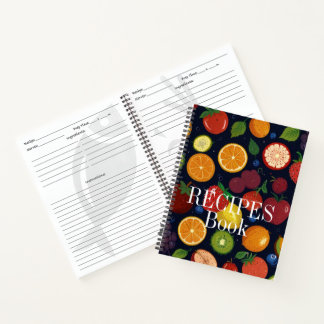 Modern Vintage Personalized Recipe Notebook