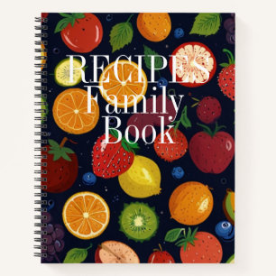 Modern Vintage Personalized Recipe Notebook