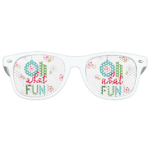 modern vintage retro Christmas typograpahy phrase Retro Sunglasses