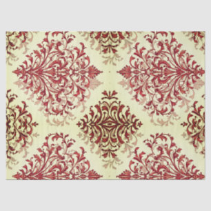 Modern vintage style floral pattern  tissue paper