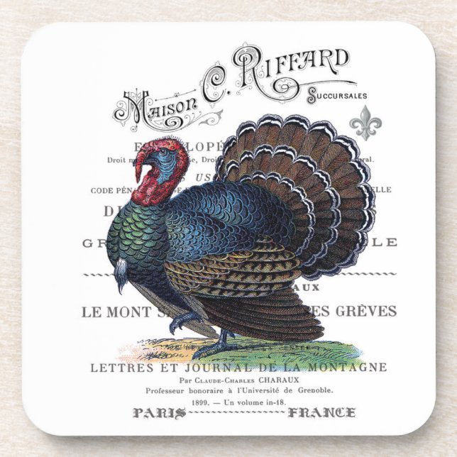 modern vintage Turkey Coaster (Front)